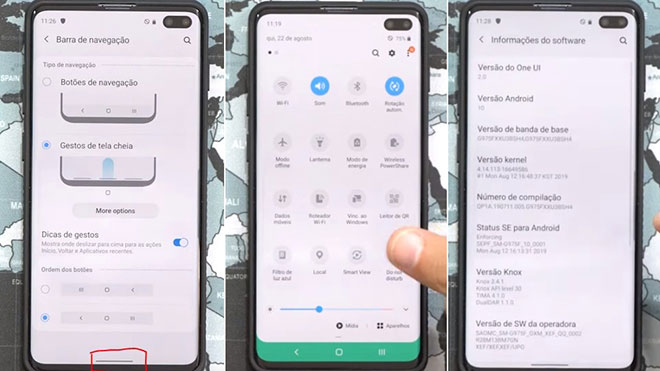 Galaxy S10 Ustunde Android 10 Tabanli One Ui 2 0I Gosteren Video Izle